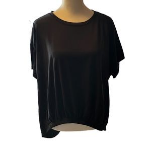 STYLUS‎ Hi Low Top Shirt Black XL NWT
